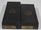(2) Colt Single Action Army revolver boxes, 1 with Colt 125th Anniversary Colt coin