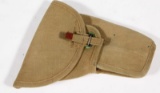 Z. L. & T. L 1945 canvas Browning Hi-power holster showing assorted wear