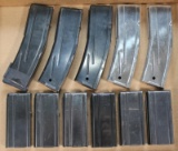 (11) M1 carbine magazines, two are chrome plated