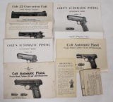 Colt 1911, 1903 .22 conversion paperwork