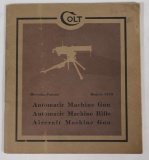 Colt Browning and Patents Model 1919 hand book Automatic Machine Gun