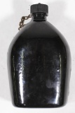 WWII USMC black enameled canteen