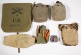 WWI, WWII US Army equipment, 6 pcs.