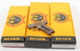 Ruger unfinished grip frame, great for a paper weight, 3 Ruger handgun boxes