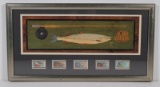 Folk fishing stamp & print set