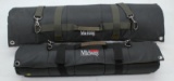 (2) Midway USA shooting roll mats, both with shoulder staps, in very good plus condition