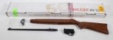 *Ruger 10/22 barrel, trigger group and maple stock with steel butt plate.