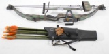 PSE compound bow with arrows