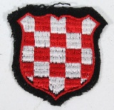 SS Croatia sleeve shield patch