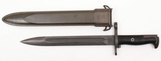 Bayonet - Model 1942 U.S. M1 Garand bayonet marked "U.F.H." for the Union Fork and Hoe Company.