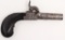 *Engraved Auguste Francotte, Muff Pistol, .46 cal