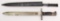 U.S. Model 1892 Krag Jorgensen rifle bayonet dated 1898 with an 11.5