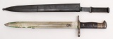 U.S. Model 1892 Krag Jorgensen rifle bayonet dated 1898 with an 11.5