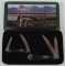 (2) Case knife set in collectors tin to include (1) 6249W SS twin blade and(1) 62109 W SS twinblade
