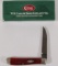 Case Damascus single blade Trapper MNBN PS No. 02887 DARK RED original box knife 6107WD