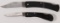 (2) Case knives (1) 405 L SS and (1) 059L SS, both single lock back knives
