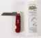 Tidioute Cutlery Co. Frozen Forged #253109 Red Peach Seed single blade knife
