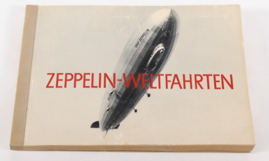 German cigarette book on Zeppelins