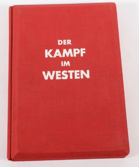 WWII German stereo viewer book of Der Kampf im westen