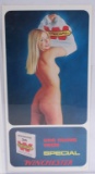 Very Rare Vintage Italian Winchester W Special nude lady advertising poster