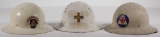 (3) Steel helmets, Air Raid Warden and other