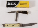 (2) NRA knives, (1) LAKOTA NRA Millennium Member Life single folding blade approximately 3