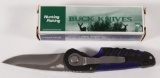 Buck NXT 1-TS COBALT/B281-PL-O/cat. 5040 single blade knife with belt clip and original box.