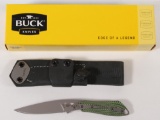 Buck Thorn 0017GRS-B cat. 10187 fixed blade knife in original box with sheath