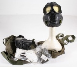 (2) US Army gas masks
