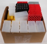 lot of (12) Cabela's .270/.30-06 ammunition boxes, (4) assorted reloading and storage trays