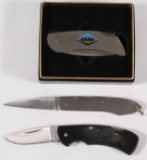 (3) Zippo knives, (1) DANA in two piece presentation box, (1) SS handle and (1) composite handle.