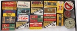 (18) boxes assorted collectors .22 cal ammunition for display.  Plus (3) tins of caps.