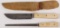 Russell Green Rover polished bone knife and sharpening steel set, 9.75