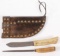 Francis Greaves knife and sharpening steel set, 10.5