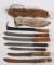 lot of (7) knives to include- I Wilson, R F Mosley, averaging 16.5