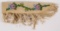 floral beaded Indian knife sheath, measuring approx. 11.5