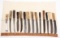 knife bedroll of (14) Russell Green River Butcher cutlery knives, some stil