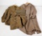 lot of (2) Garrison/side caps Military Police and other along with (2) overcoats.