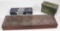 lot to include walnut dovetailed unlined shotgun case 32.5