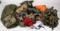 Military duffel bag, back pack & (3) other assorted bags along with web gea