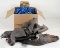 box of 12 ga shotgun hulls, box is 16x14x12 along with (4) turkey decoys th