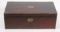 Lewis & Clark period portable writing desk having brass corners and trim pieces
