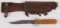 Iver Johnson S.G. Co. Boston fixed blade knife, 9.5