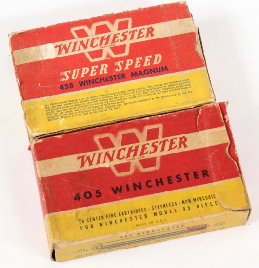 (2) boxes Winchester ammunition (1) .405 Win. 300gr. SP full box