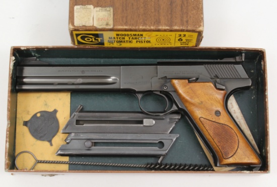 Colt, Match Target Woodsman, .22 LR, s/n 212419-S, pistol,