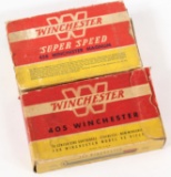 (2) boxes Winchester ammunition (1) .405 Win. 300gr. SP full box