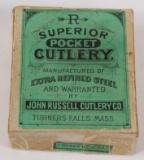 Russell Green River No 215 pocket cutlery box Part of the George Knapp coll