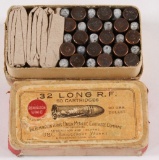 Remington Arms UMC (2) piece box .32 Long R.F. containing (30) rds total, S