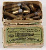 Union Metallic Cartridge Co. (2) piece box .32 WCF containing (22) rds tota
