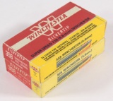 (8) reproduction Winchester boxes .358 Win. Silvertip ammunition